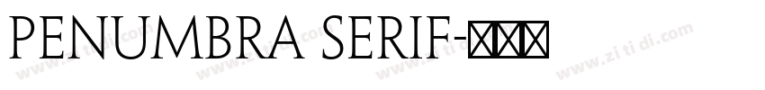 Penumbra Serif字体转换